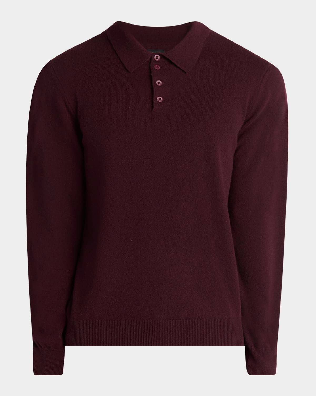 Men & apos;s Cashmere Knit Polo Sweater
