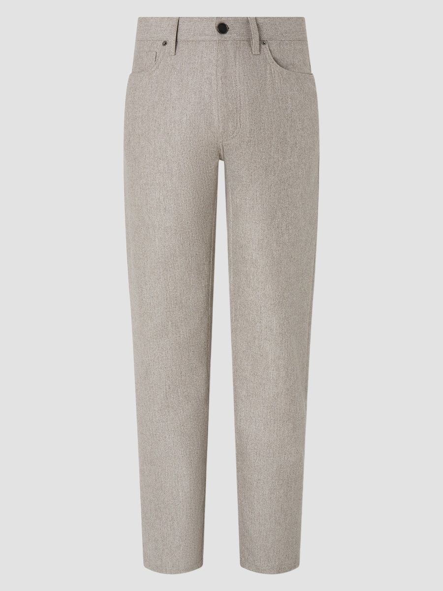 ZEGNA Men's Wool and Cashmere Roccia Pants - Light Taupe - Size 38