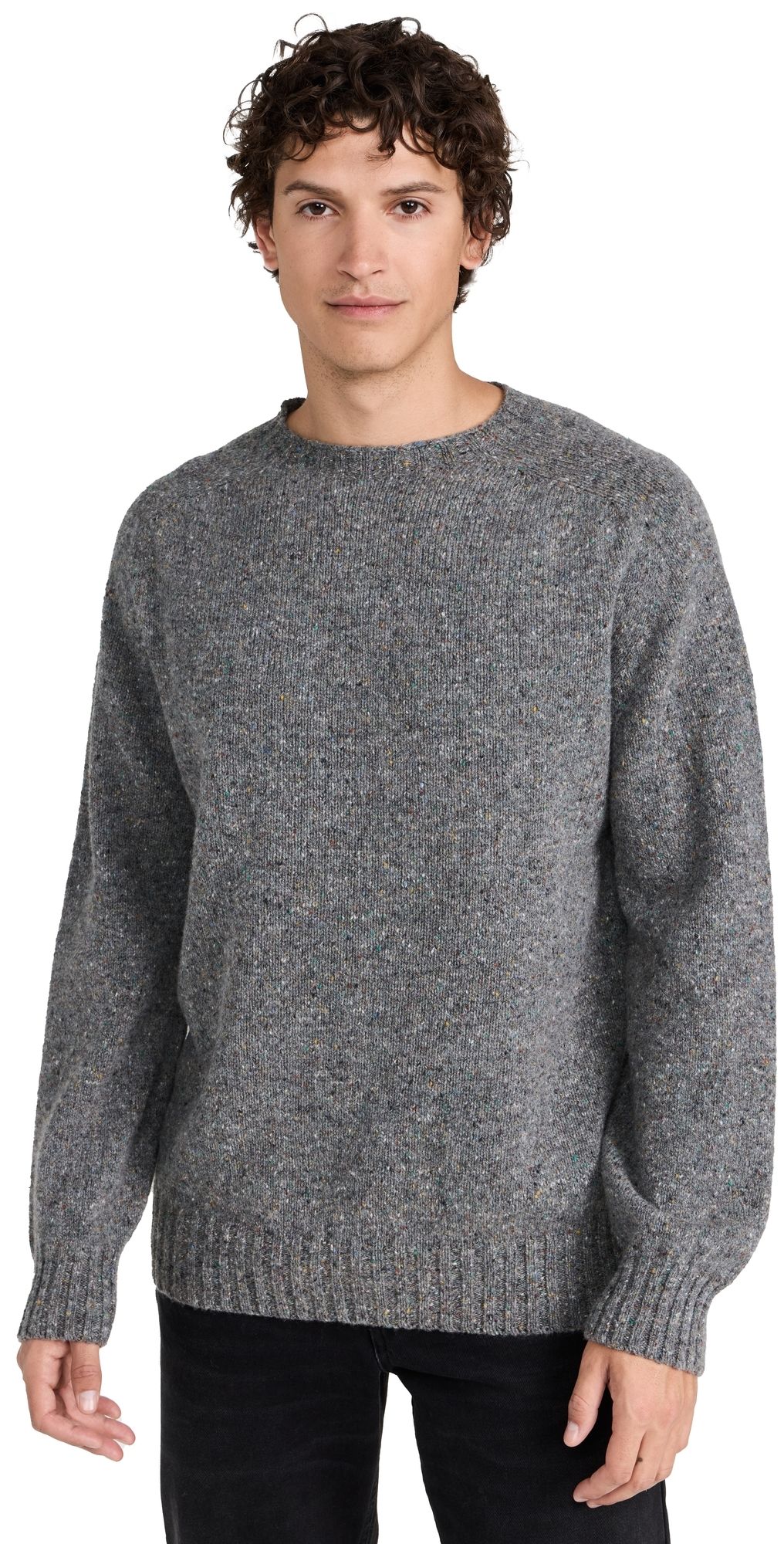 Howlin' Terry Flecked Sweater Grey Mix L