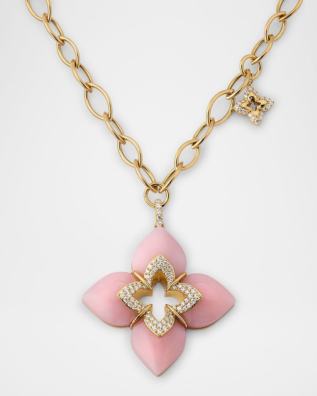 Souffle 18K Yellow Gold Diamond Venetian Princess Necklace