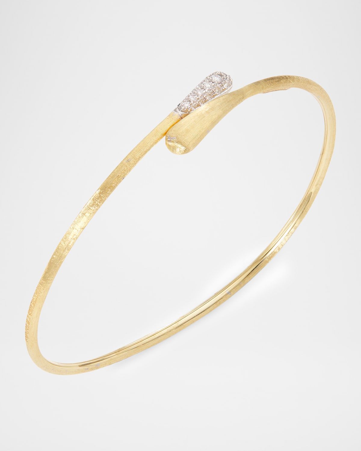 Lucia 18K Gold Bangle Bracelet with Diamonds
