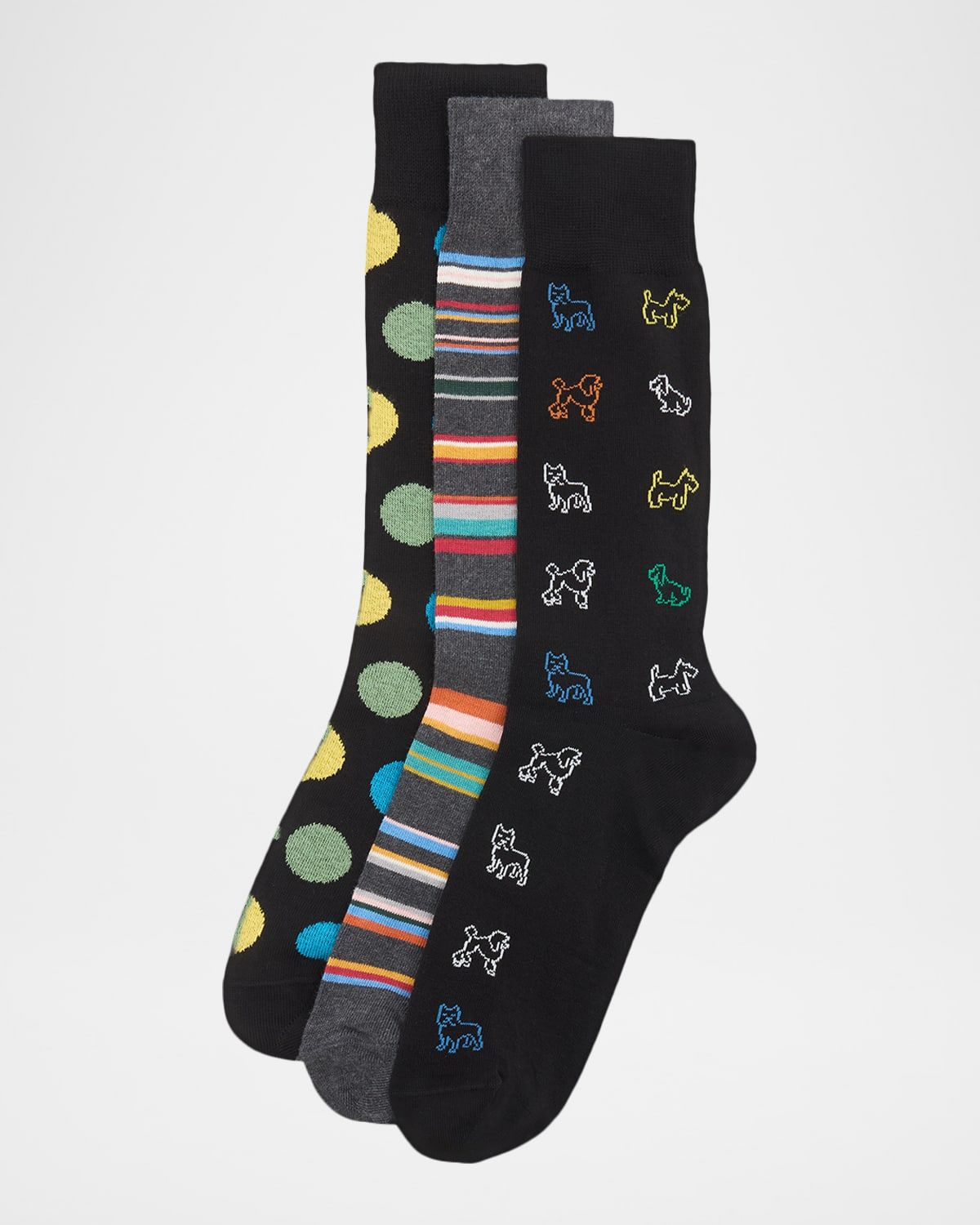 Men & apos;s Variety Pattern 3-Pack Crew Socks