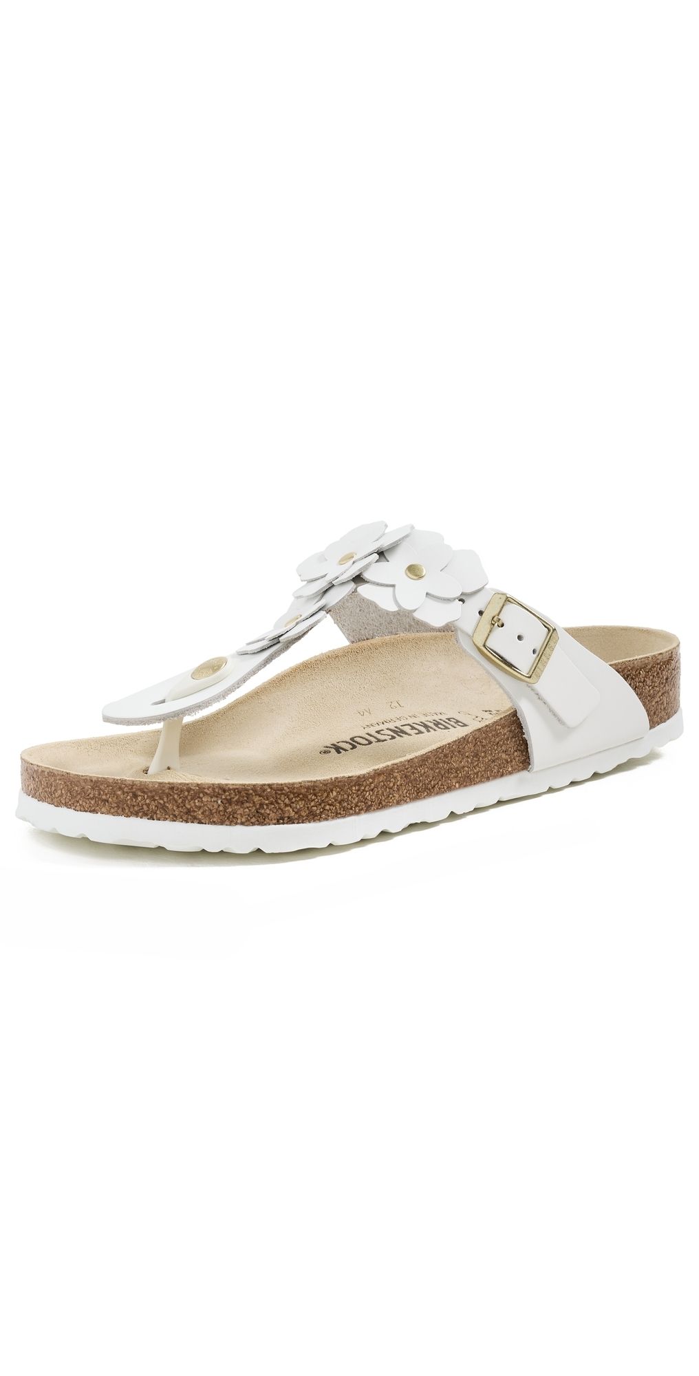 Birkenstock Gizeh Flowers Sandals White 36