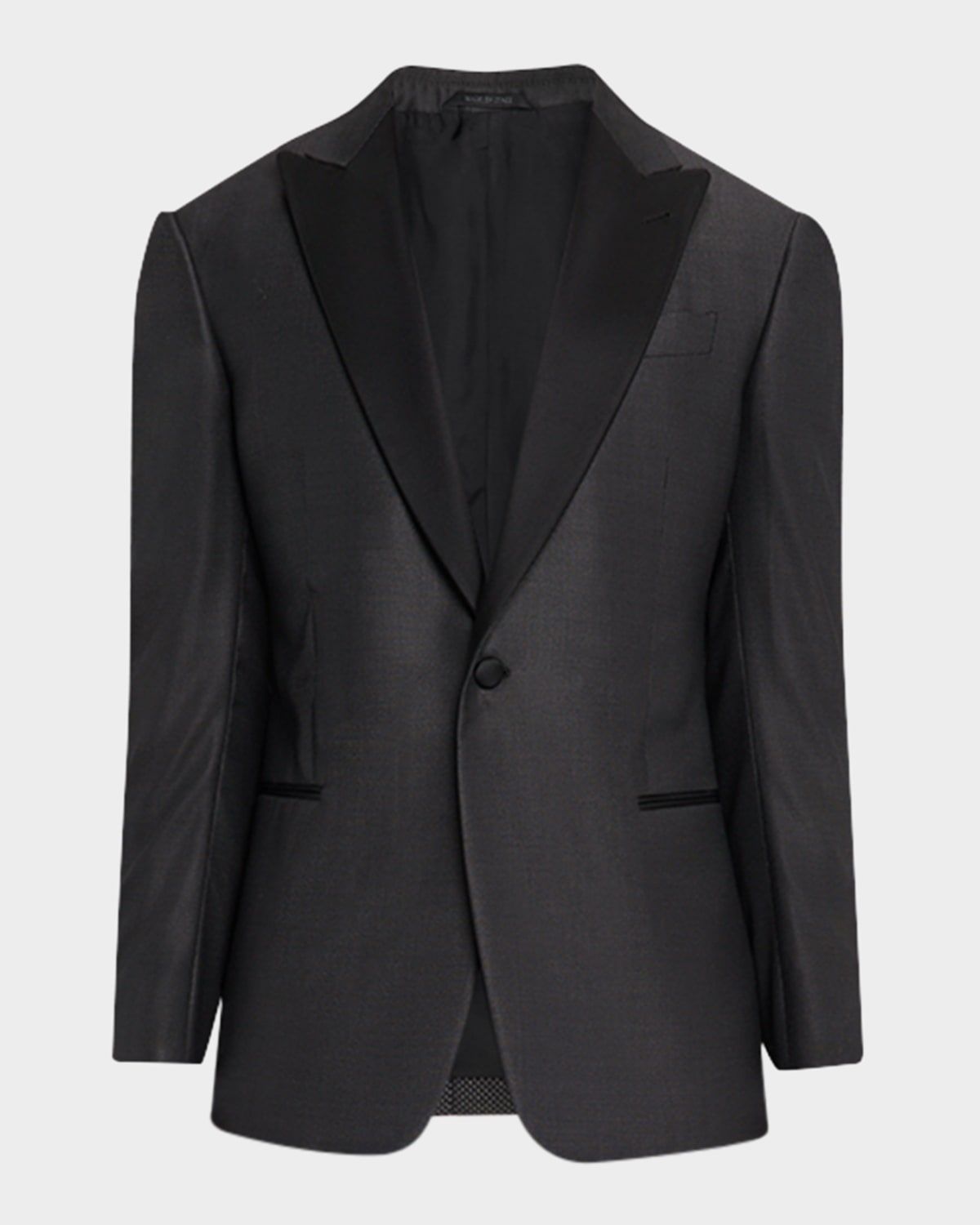 Men & apos;s Micro-Dot Silk Peak Lapel Tuxedo