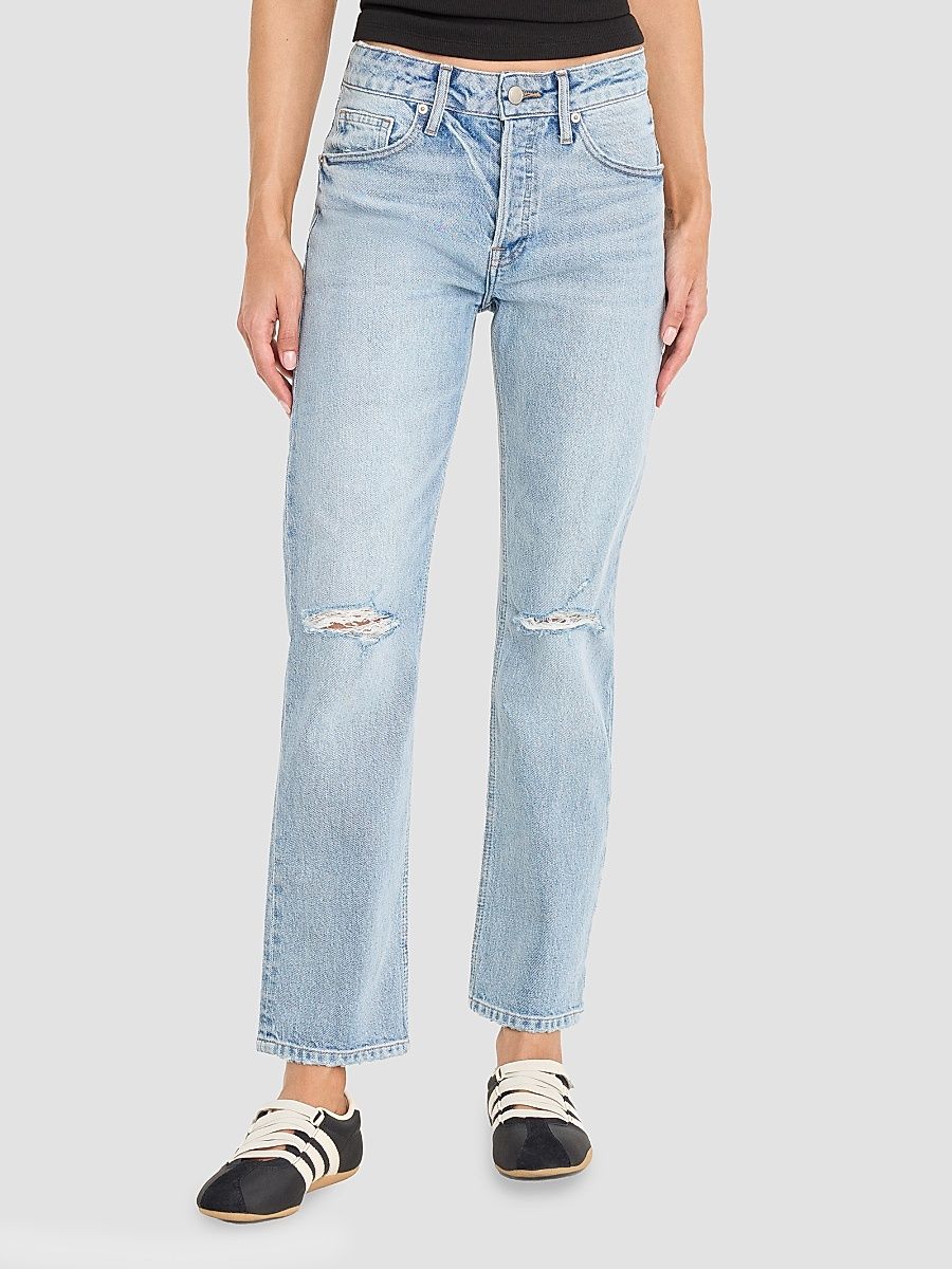 Women's Vintage Straight Ankle Mid-Rise Jeans - Indigo - Size 0