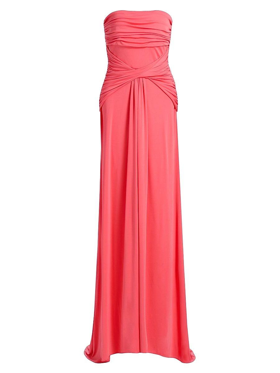 Women's Olena Strapless Draped Gown - Sunset Blush - Size 14