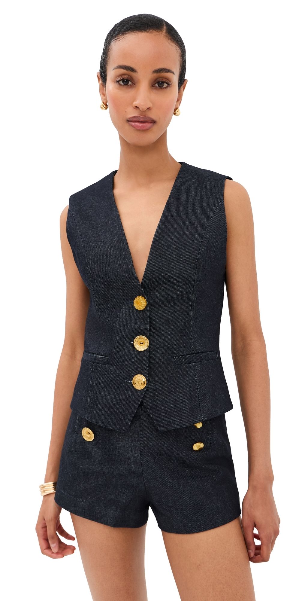 FRANÇOISE Anita Waistcoat Indigo 42