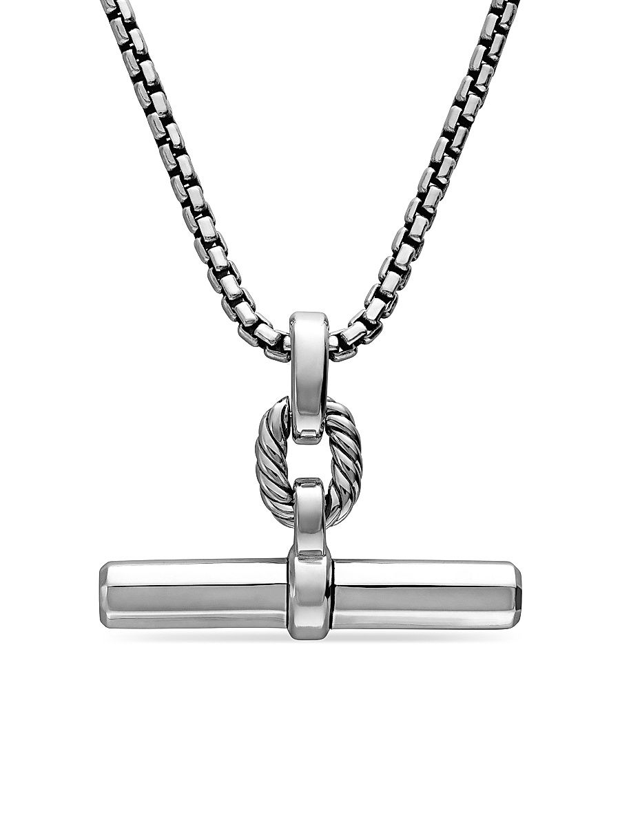 Women's Lexington EW Barrel Pendant - Sterling Silver