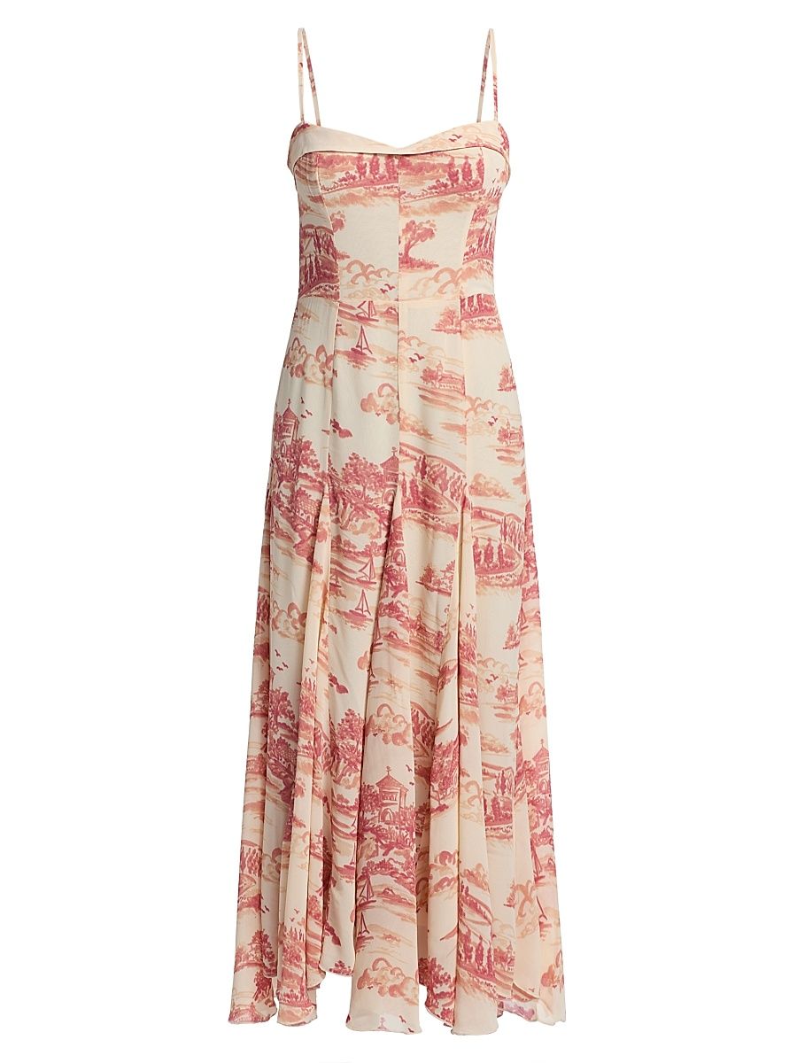 Women's Fredo Watercolor Toile Midi-Dress - Dolce Vita - Size 12