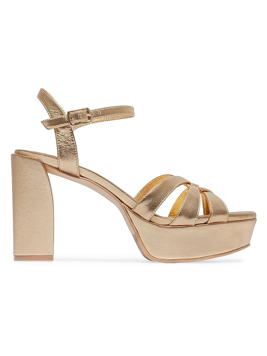 Women's Vittoria Platform Sandals - Gold - Size 6