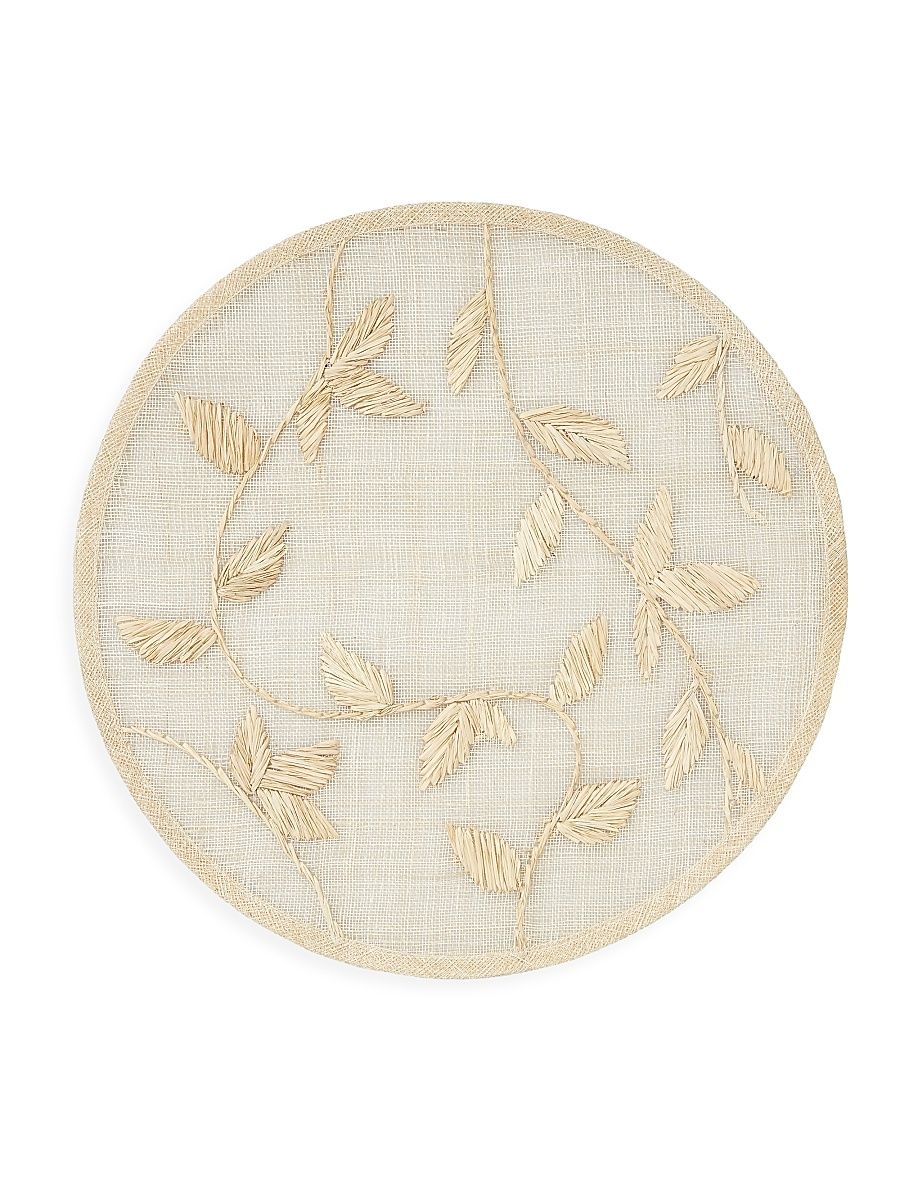Straw Leaf 4-Piece Placemat Set - Natural