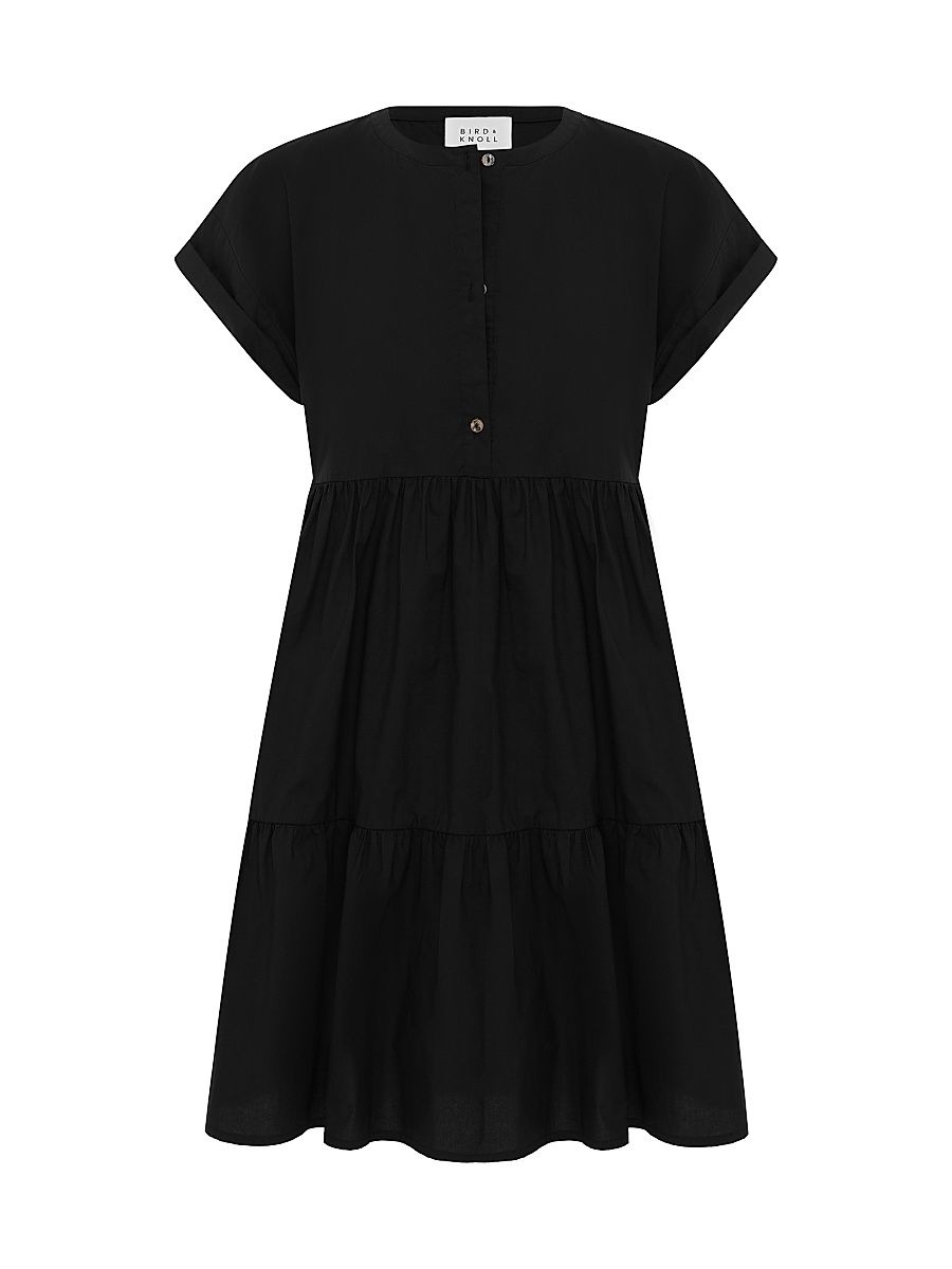 Women's Marisol Cotton Minidress - Black - Size Medium