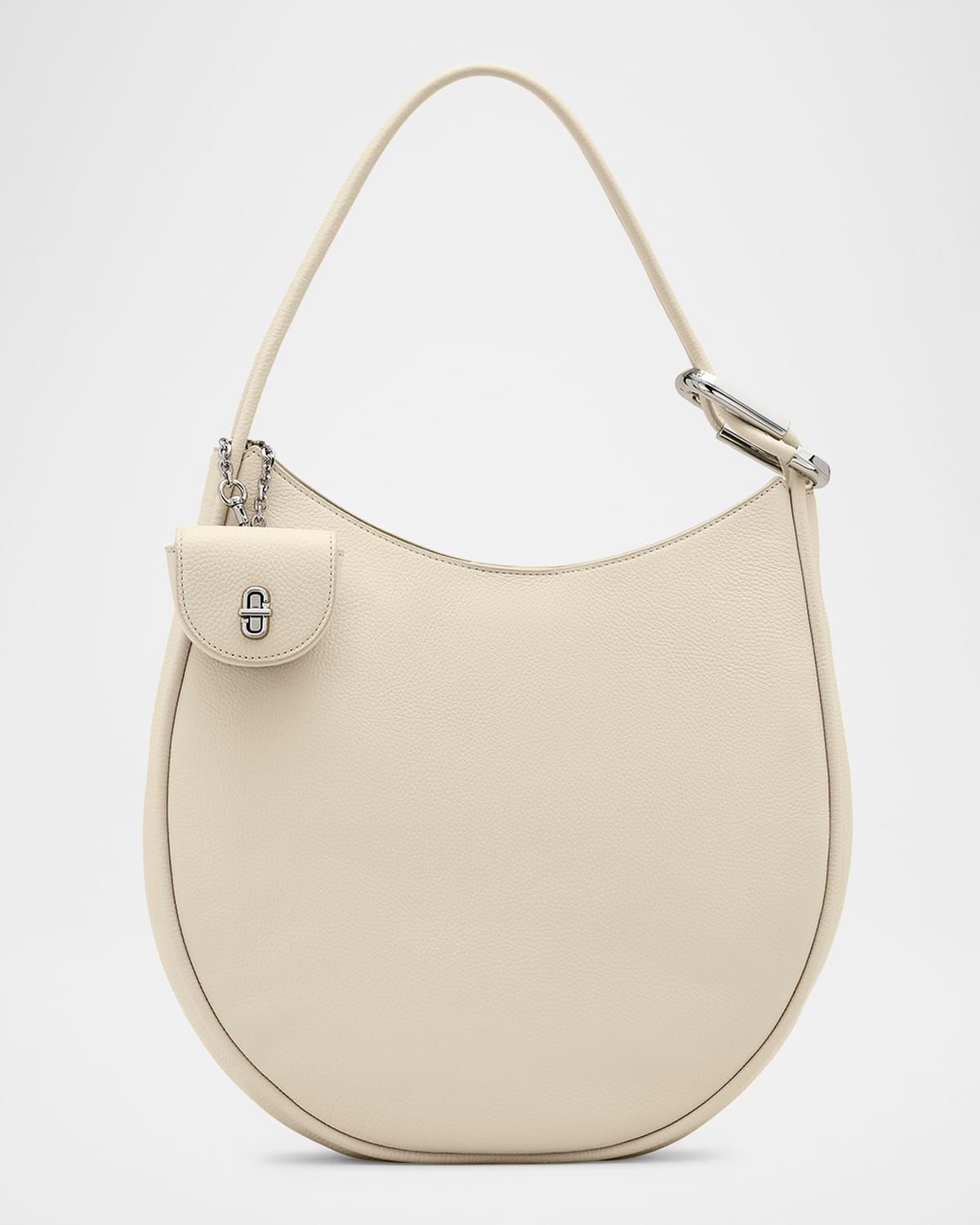 The Crescent Large Dual Hobo Bag in Calf Leather