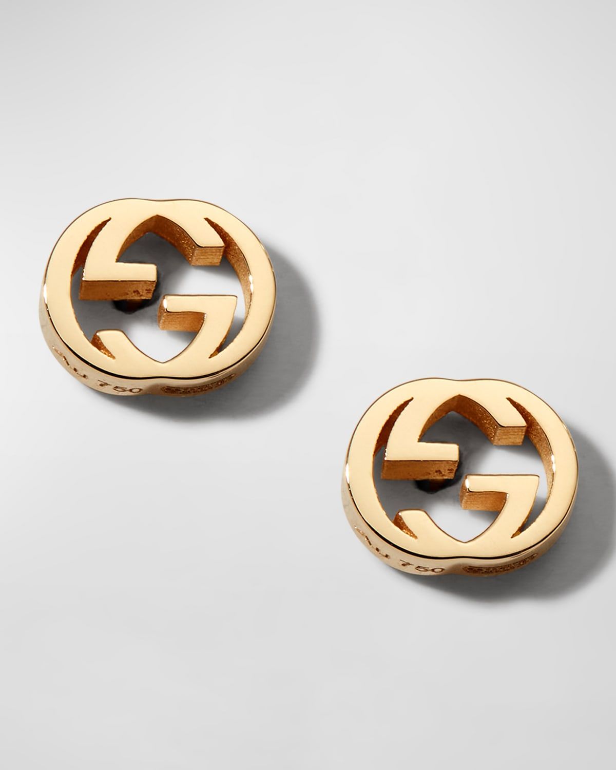 Interlocking-G Stud Earrings in Yellow Gold