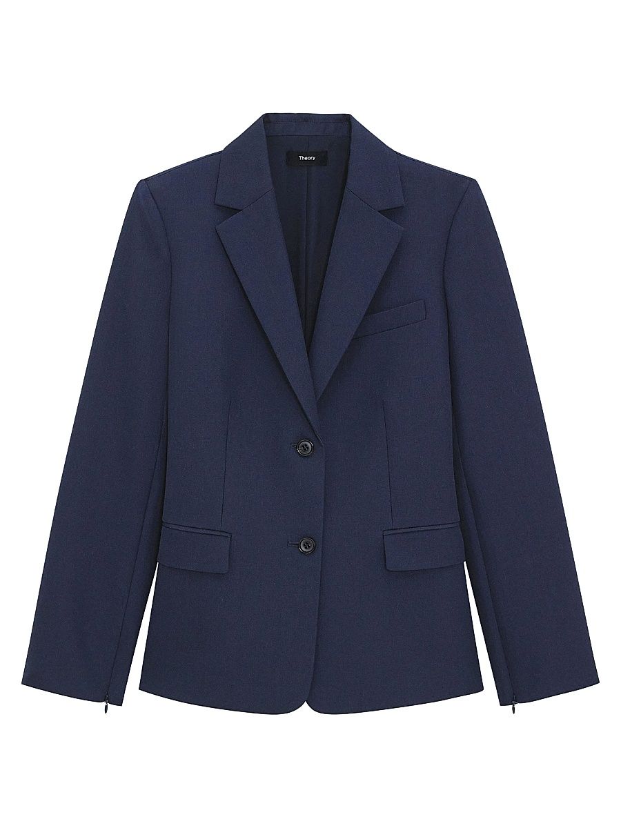 Women's Zip Sleeve Jacket - Nocturne Navy - Size 12