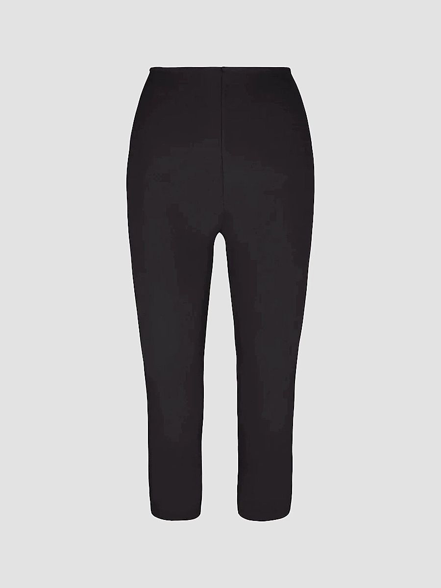 Women's Neoprene Capri Leggings - Black - Size XL