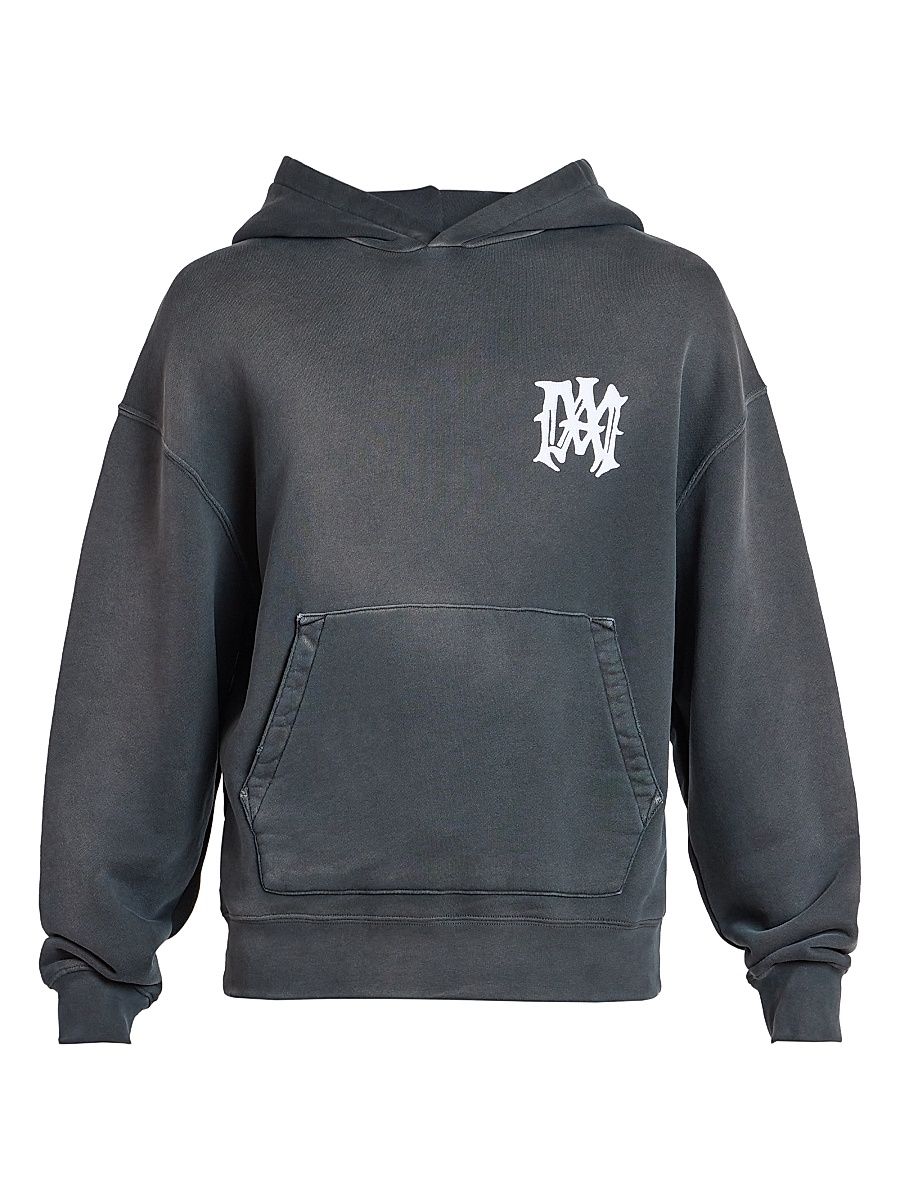 Men's Amiri Hollywood Logo Hoodie - Black - Size Small