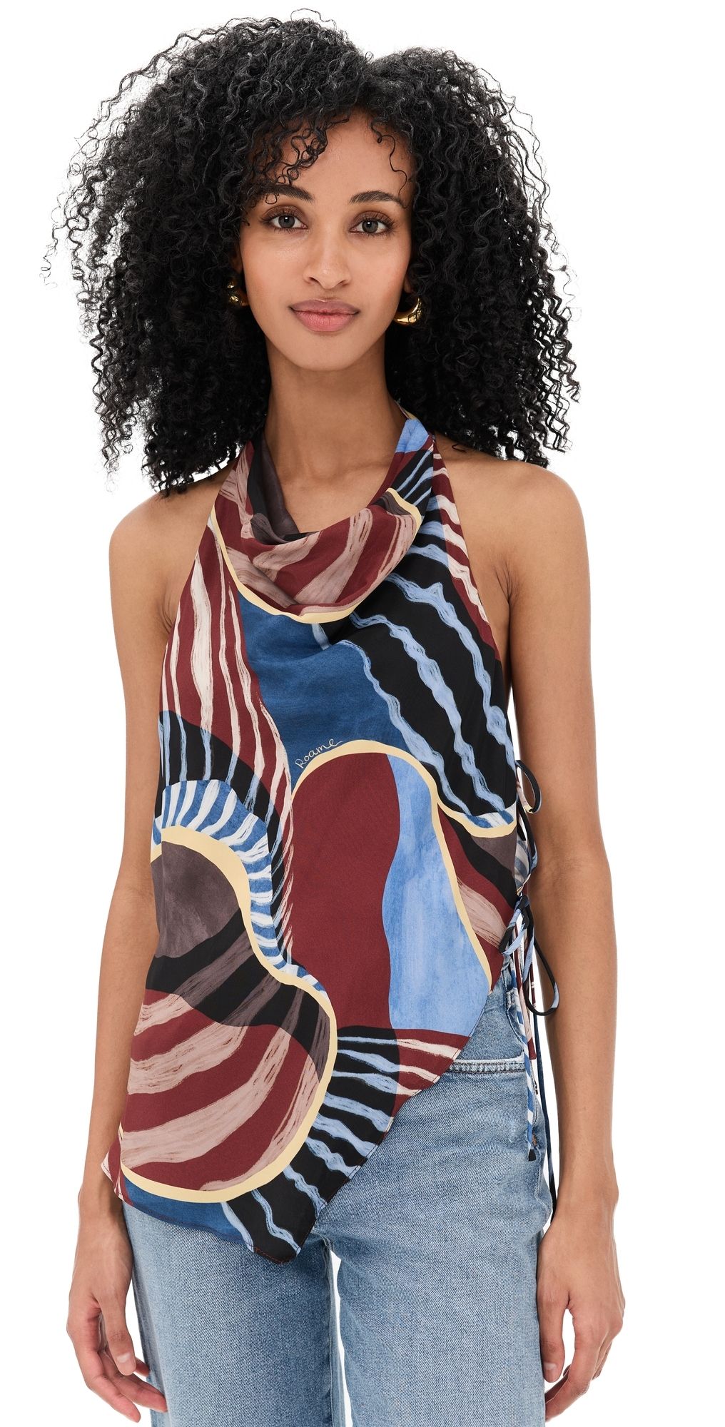 ROAME Agave Halter Top Nautica L