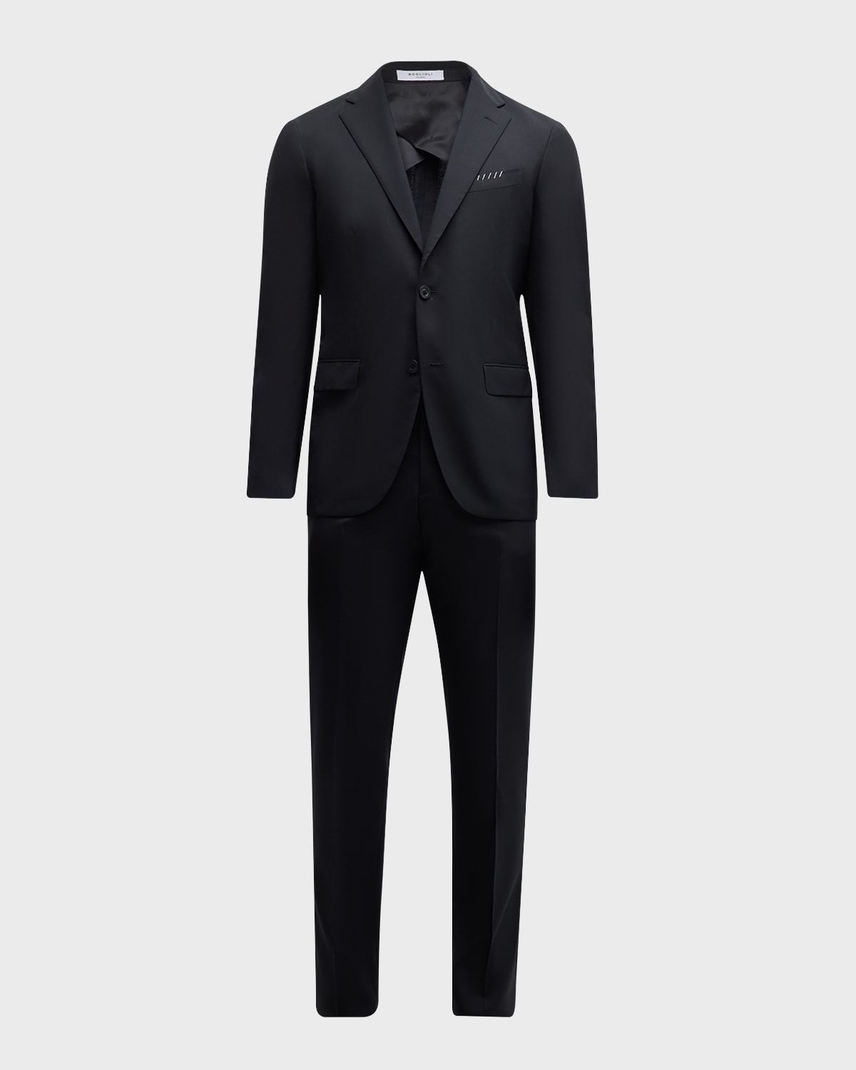 Men & apos;s Solid Wool Suit