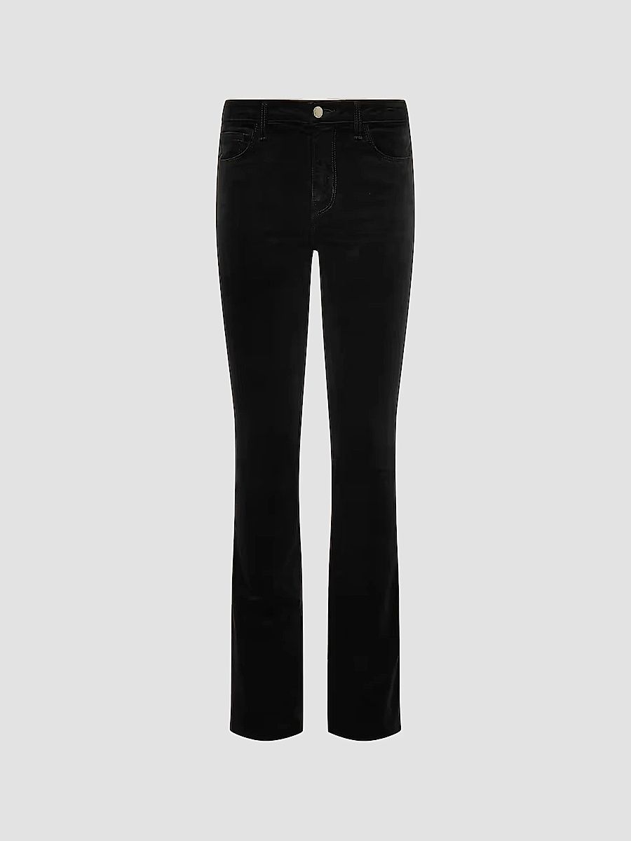 L'AGENCE Women's Stevie High-Rise Straight-Leg Jeans - Noir - Size 30