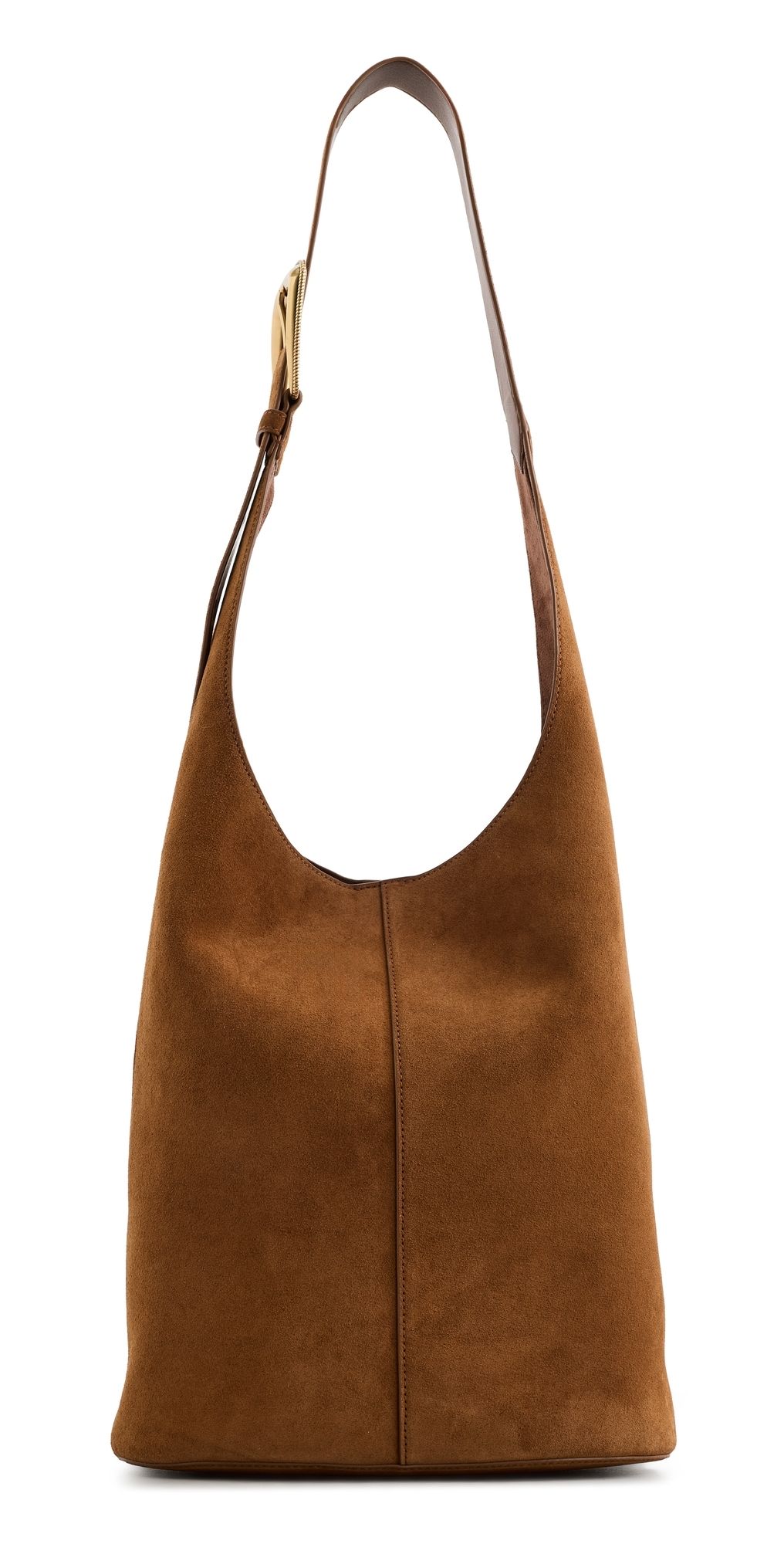 Veronica Beard Suede Large Loop Bag Tobacco One Size