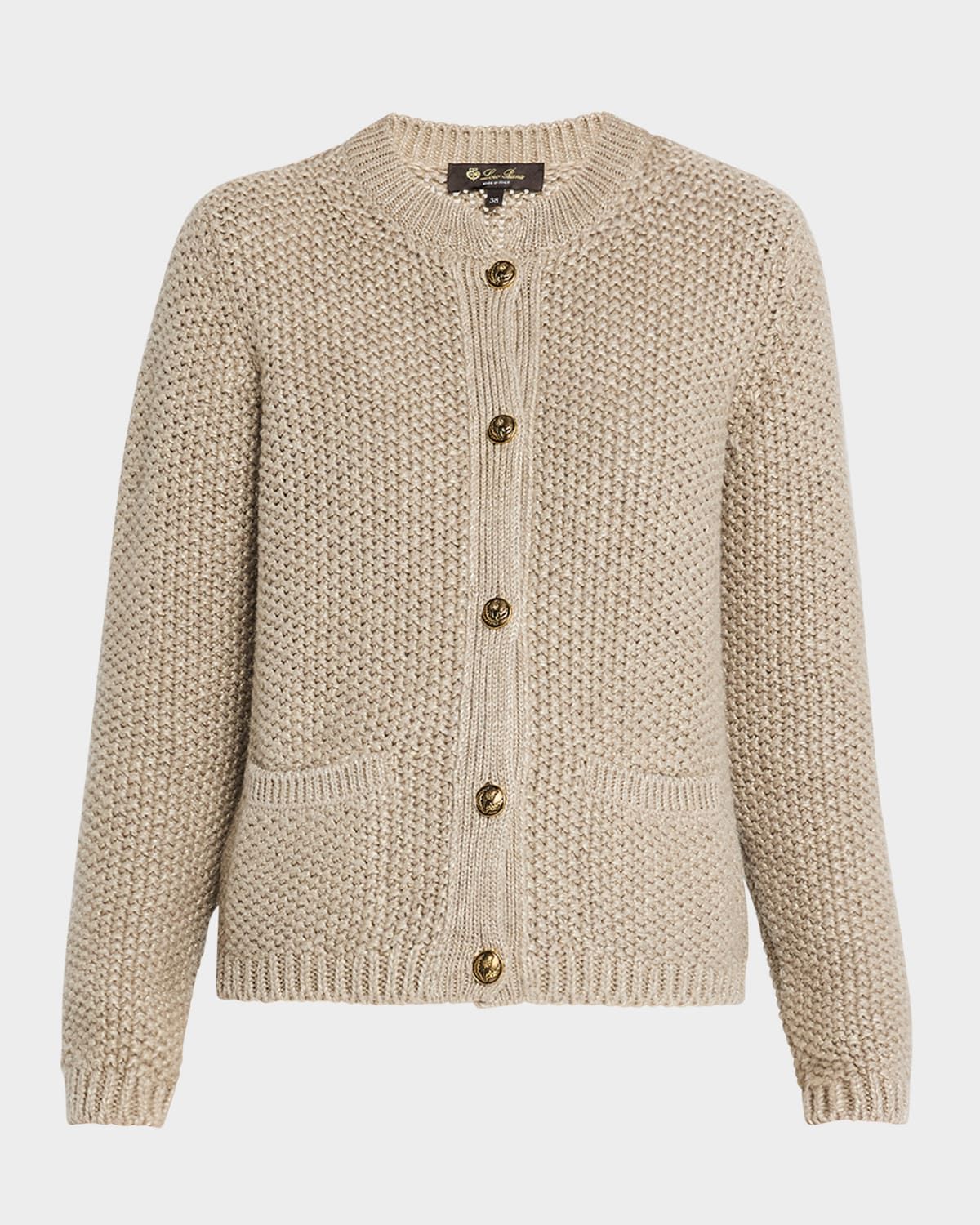 Baranca Cardigan Sweater Linen Cash Gg 3