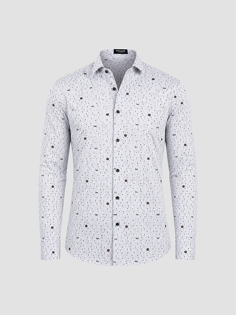 Men's Einstein Woven Shirt - White - Size Small