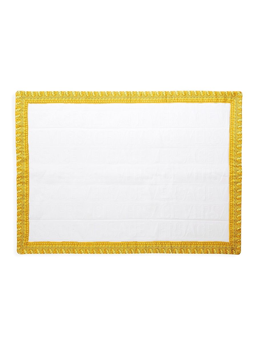 Baroque Robe Bath Mat - White