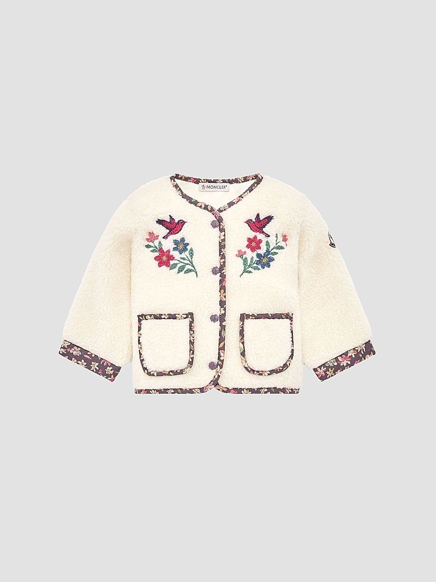 Baby Girl's & Little Girl's Cardigan in Teddy - White Ivory - Size 3