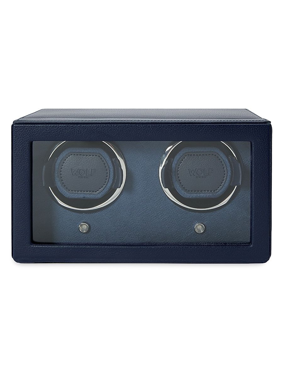Cub Double Watch Winder With Cover - Green