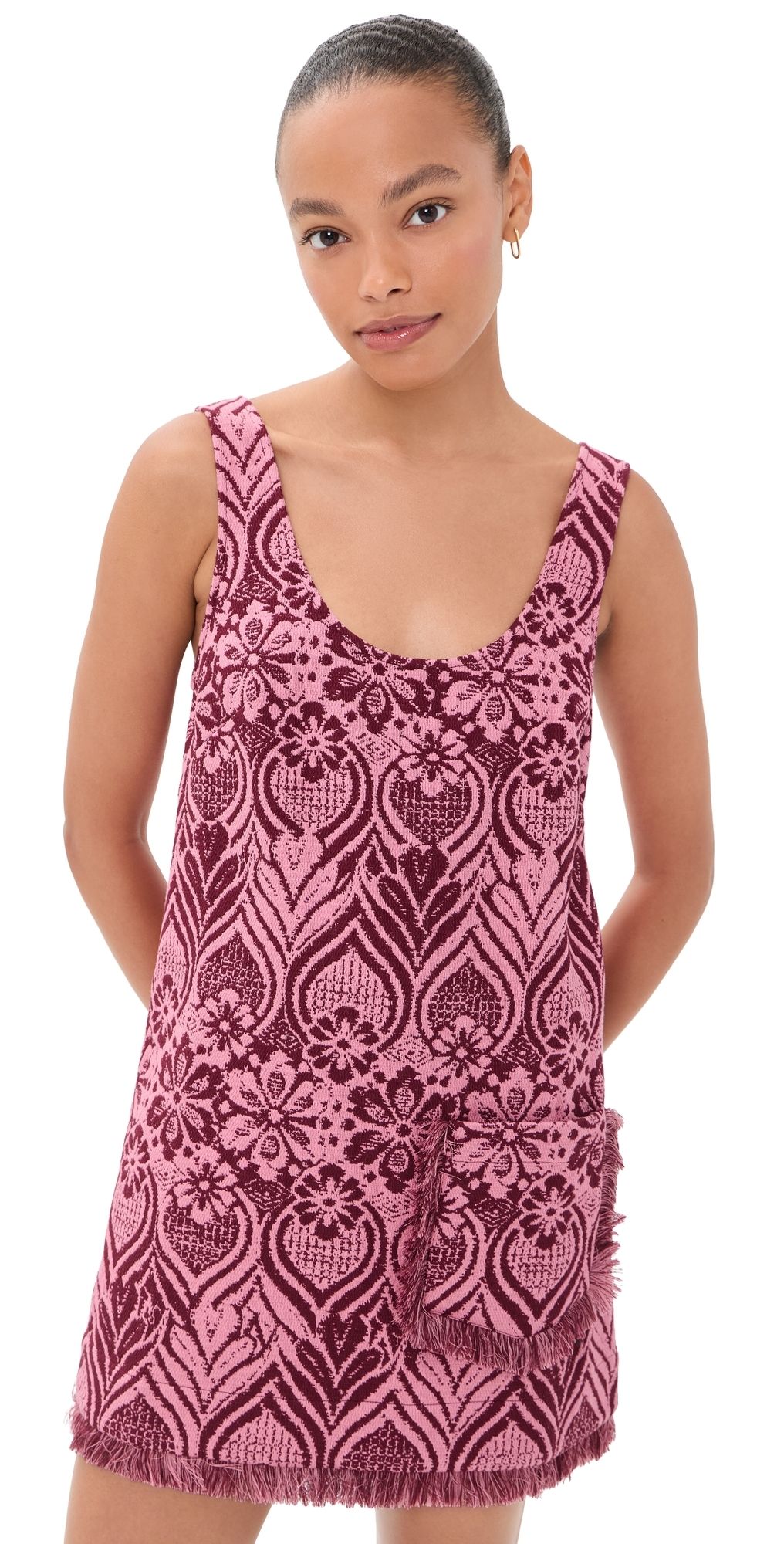ALÉMAIS Blondie Mini Dress Burgundy 4