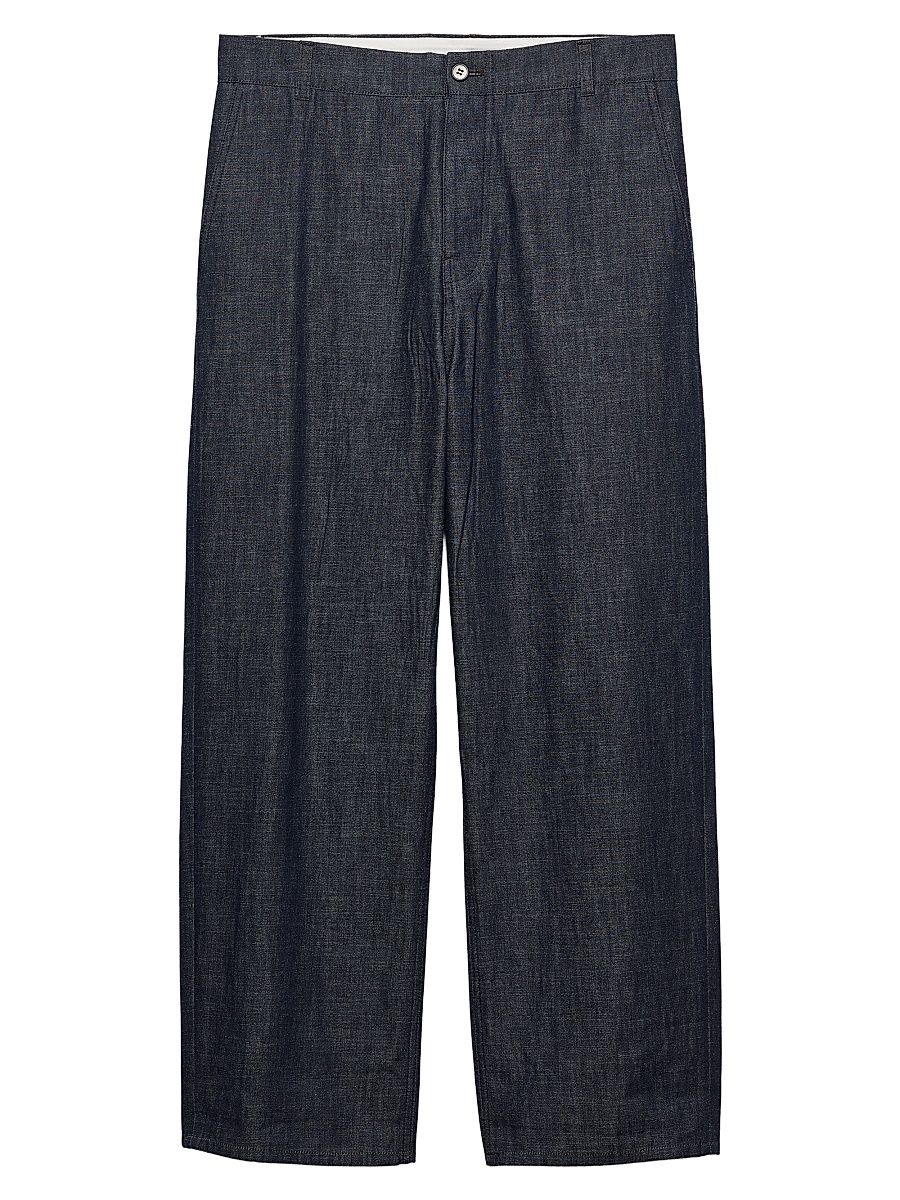 Men's Regular Raw Denim Jeans - Blue - Size 34