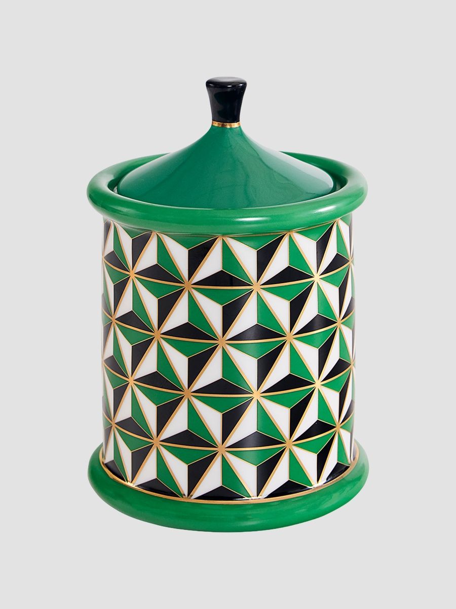 Jonathan Adler Versailles Short Canister - Green
