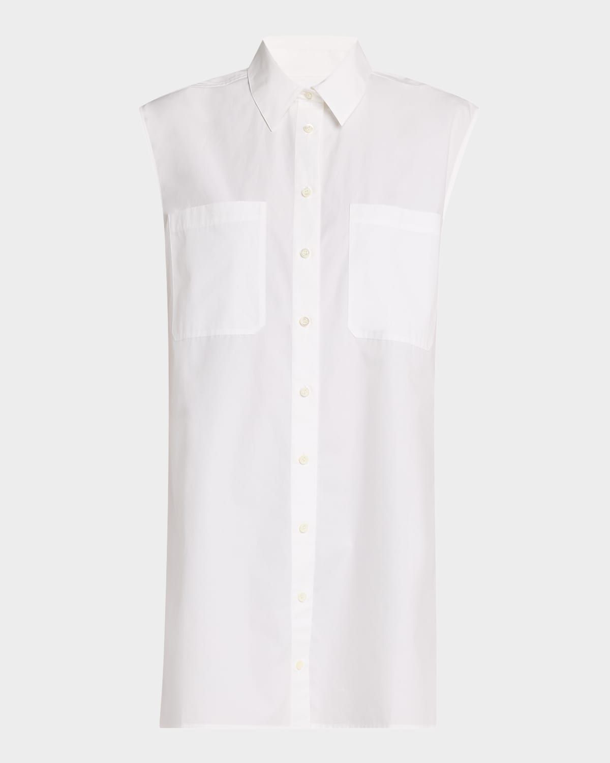 The Sleeveless Shirtdress