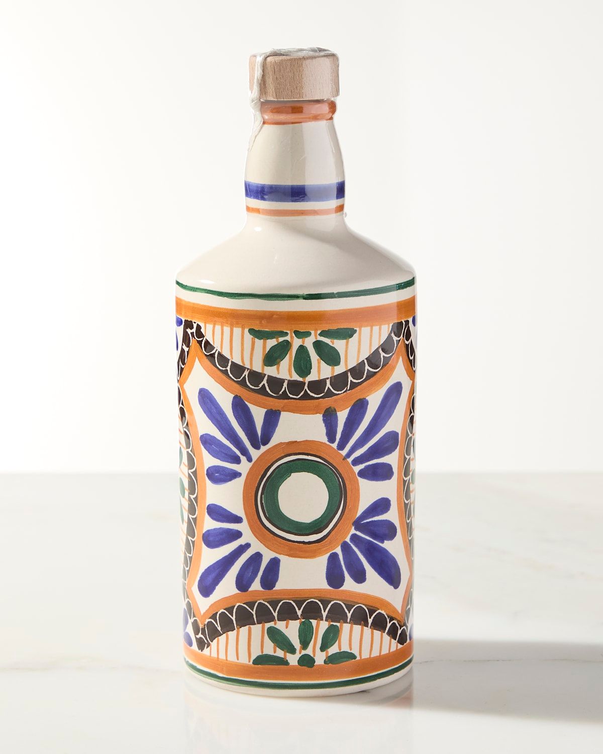 Extra Virgin Olive Oil in "Green Circle" Barocco Bottle, 101.4 oz.