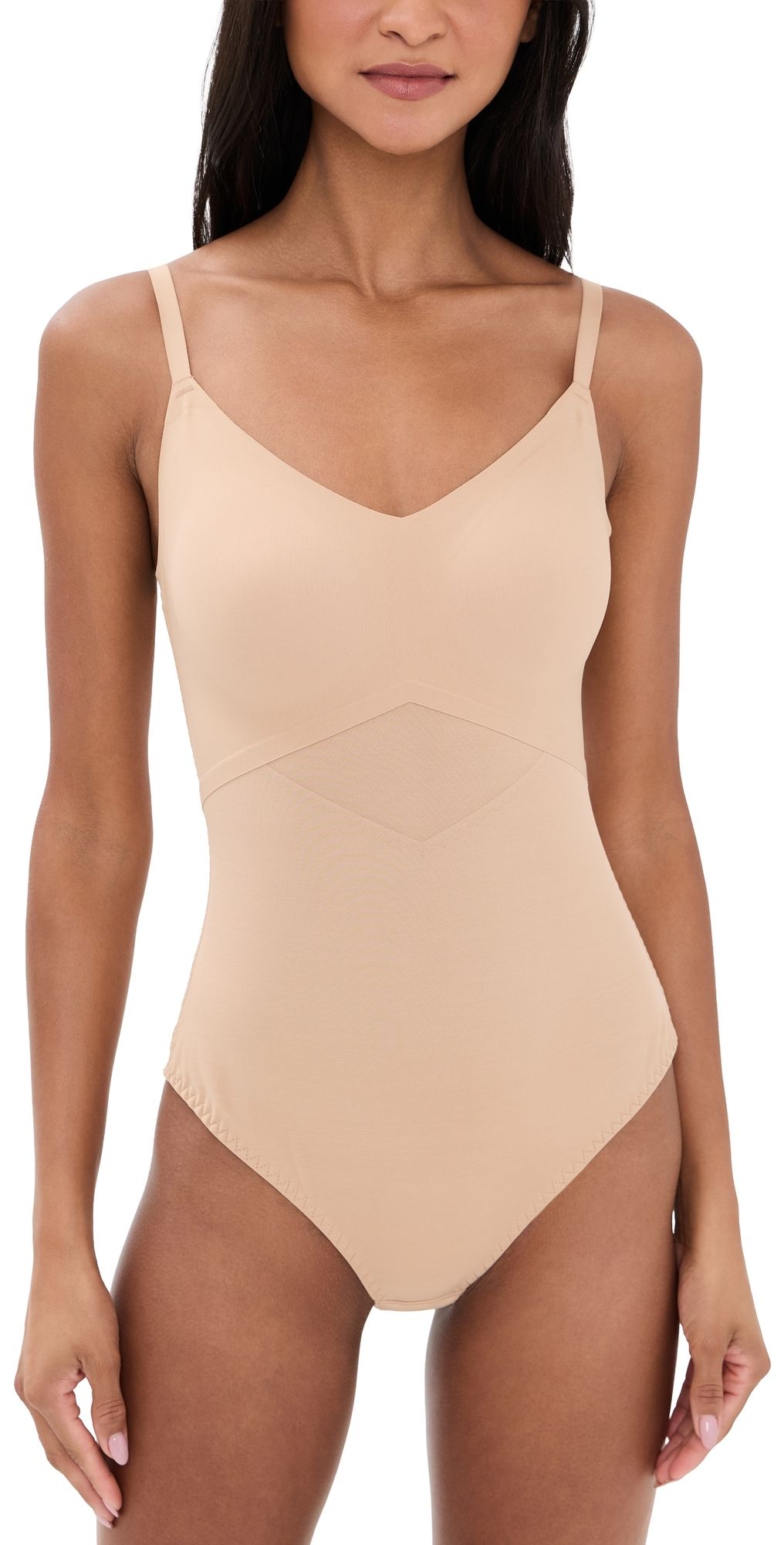Honeylove Cami Thong Bodysuit Sand XS