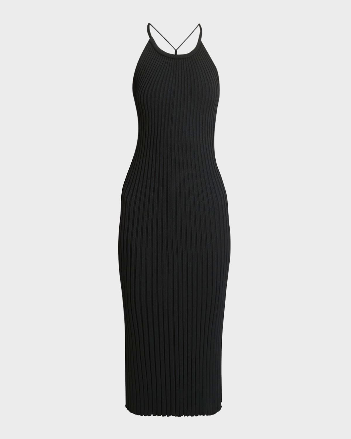 Vida Ribbed Body-Con Midi Dress