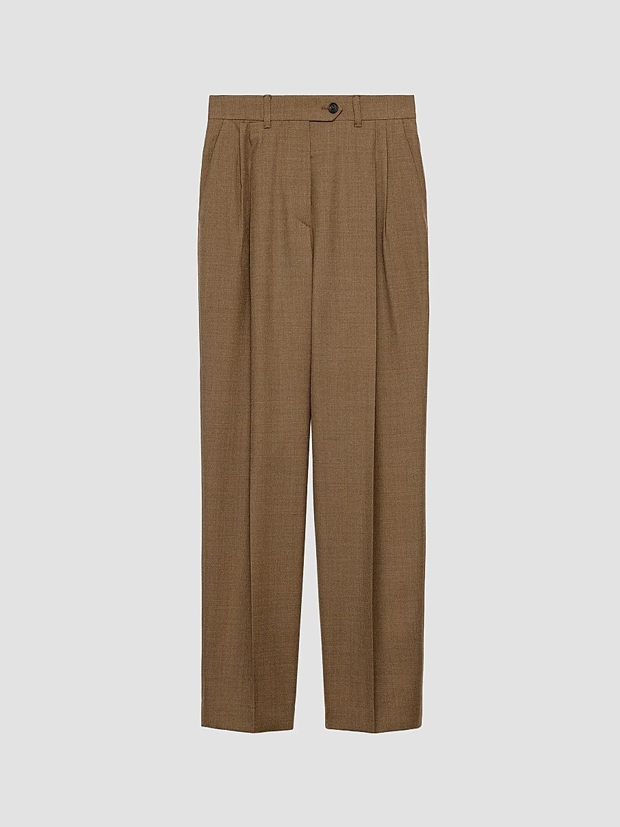 Women's Wool Pants - Brown - Size 0