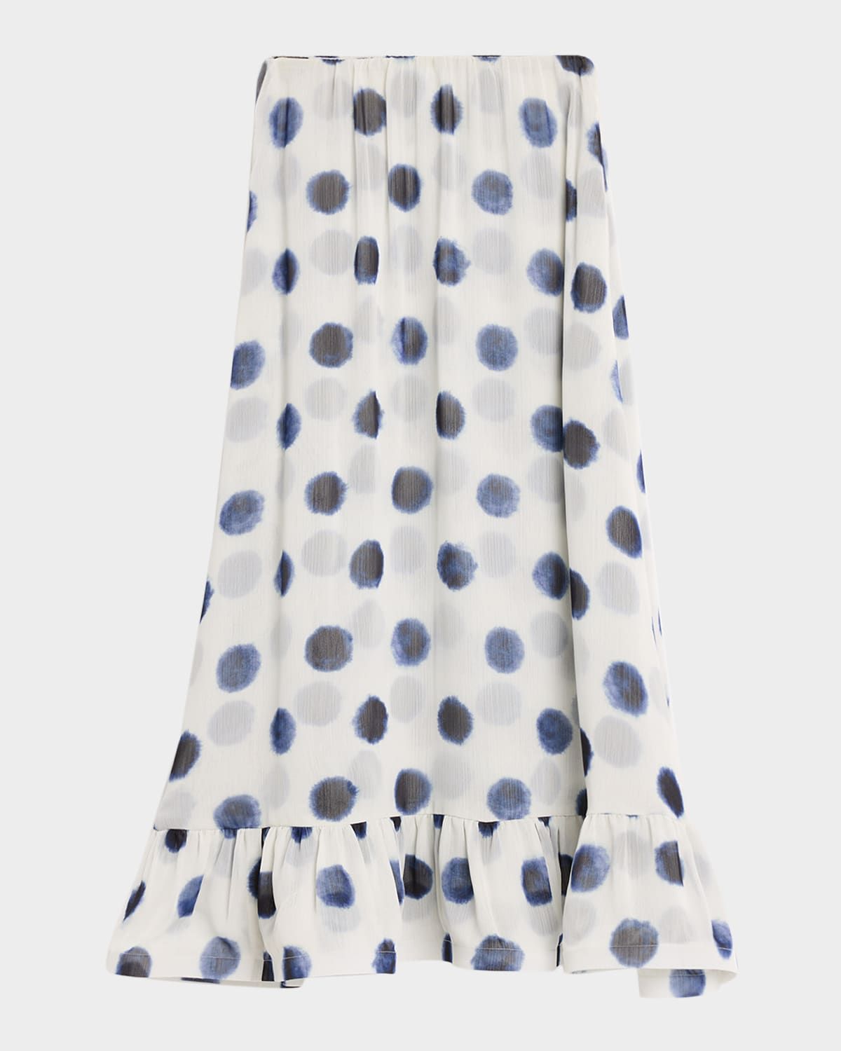 Hope Polka-Dot Chiffon Maxi Skirt