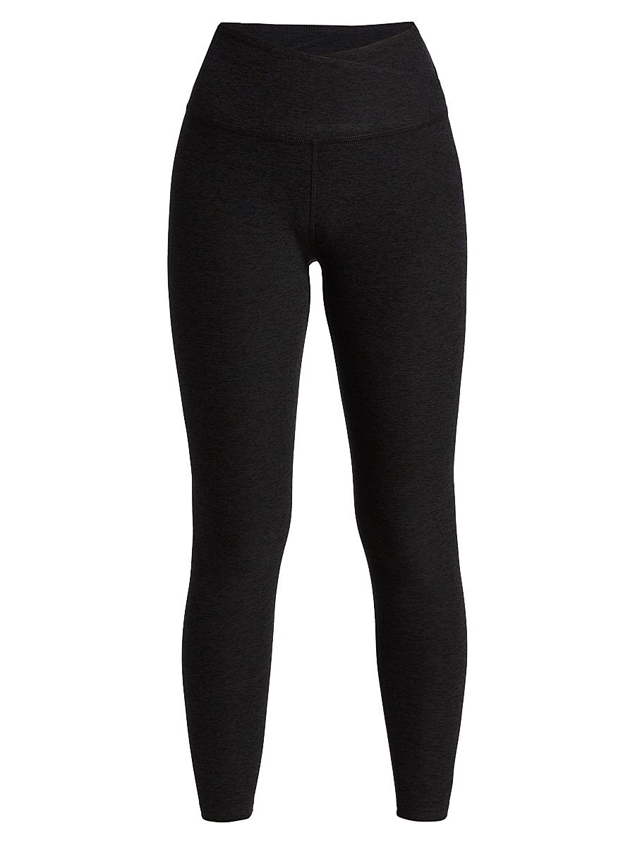 Women's At Your Leisure High-Waisted Cropped Leggings - Darkest Night - Size XXS