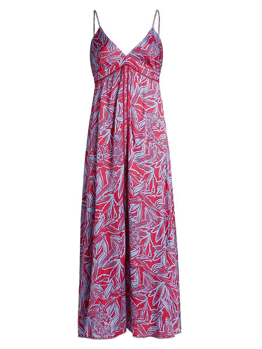 Women's Denise Floral Maxi Dress - Pink Pop Tiger - Size Small