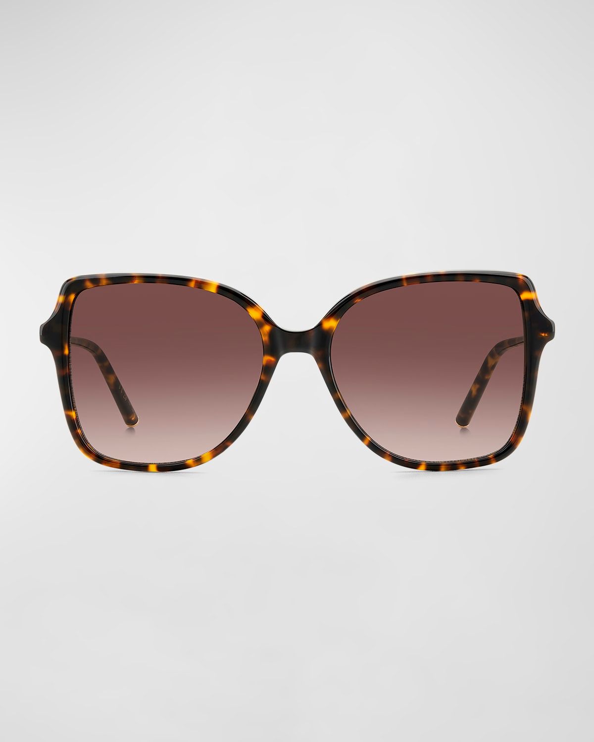Embellished Acetate & Metal Butterfly Sunglasses