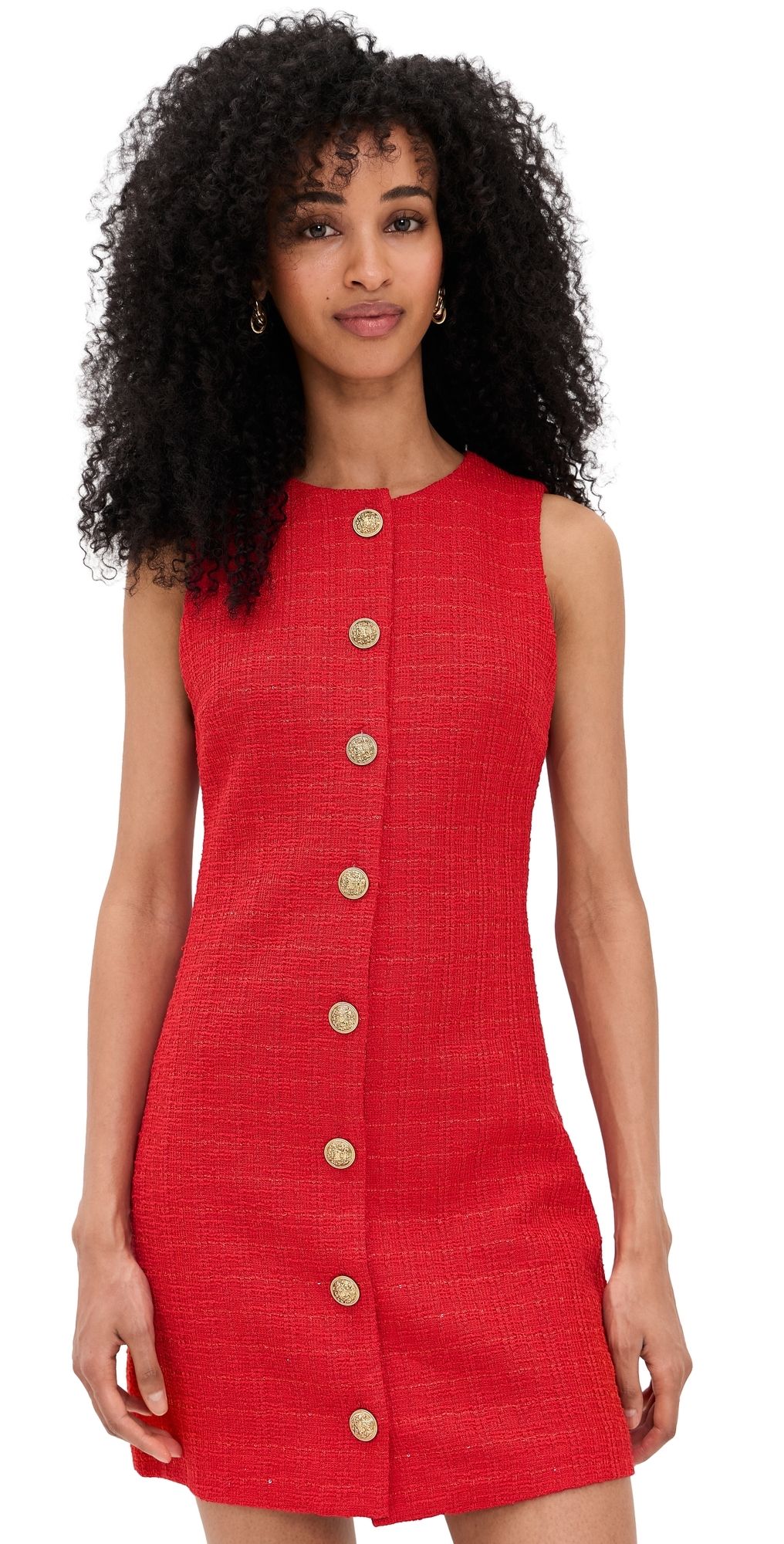ALICE + OLIVIA Cade Shift Mini Dress Chili Pepper 10