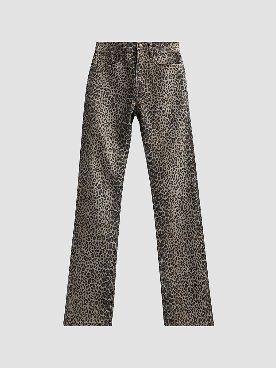 Women's Jane Cheetah Print Slim Jeans - Classic Cheetah Brown - Size 24