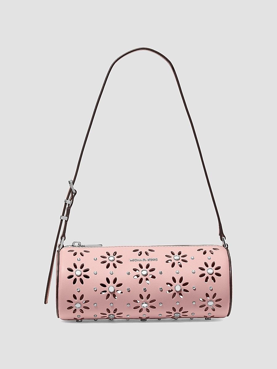 MICHAEL Michael Kors Women's Small Cut-Out Studded Barrel Pouchette - Smokey Rose