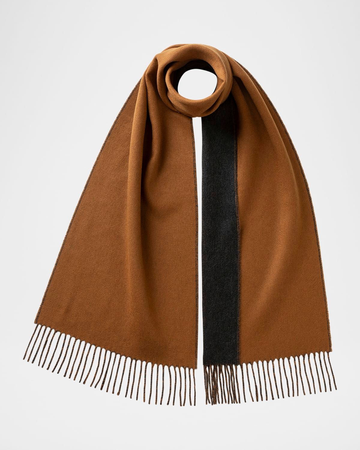 Contrast Reversible Cashmere Scarf
