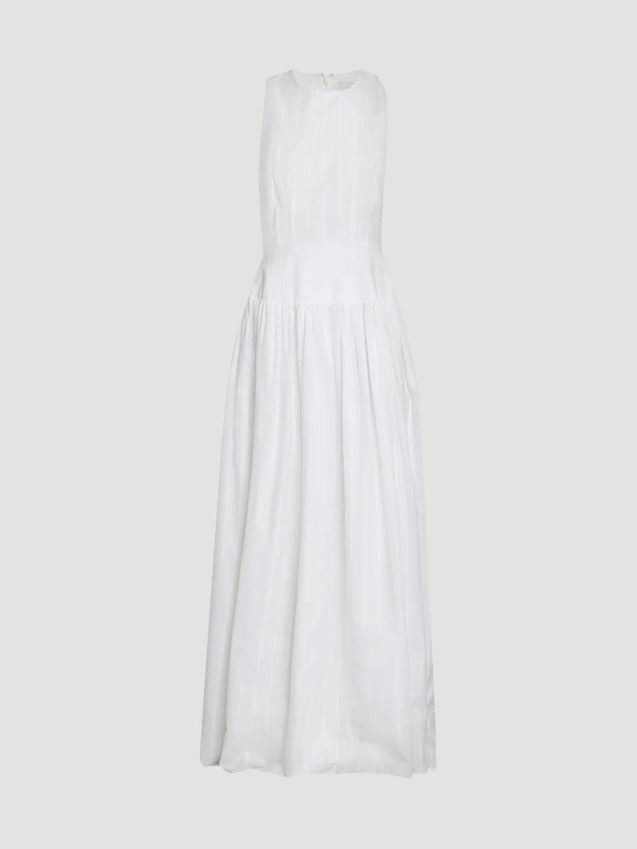 Loulou Studio Women's Ama Structured Maxi Dress - White - Size 2