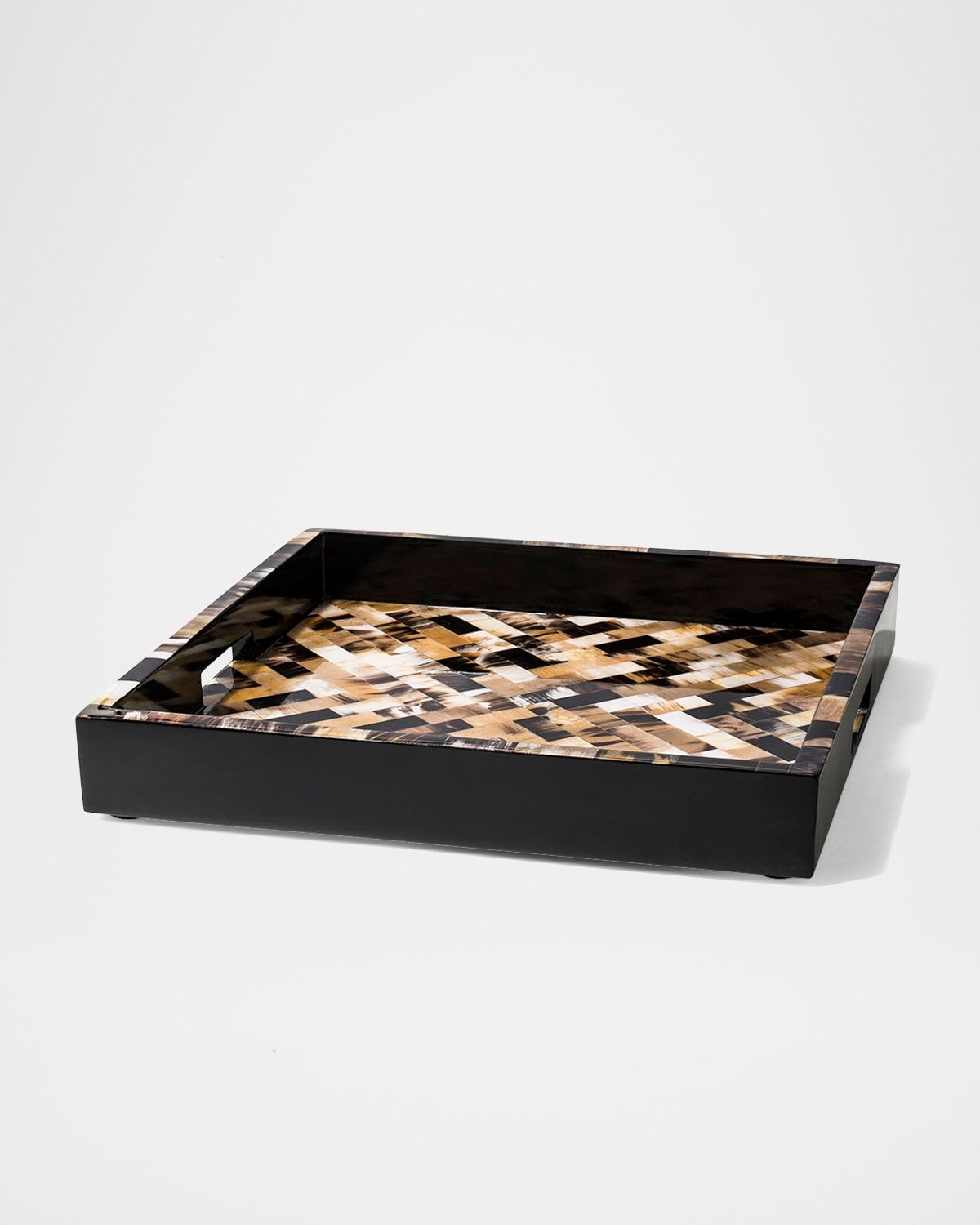 16" Horn Domino Square Tray