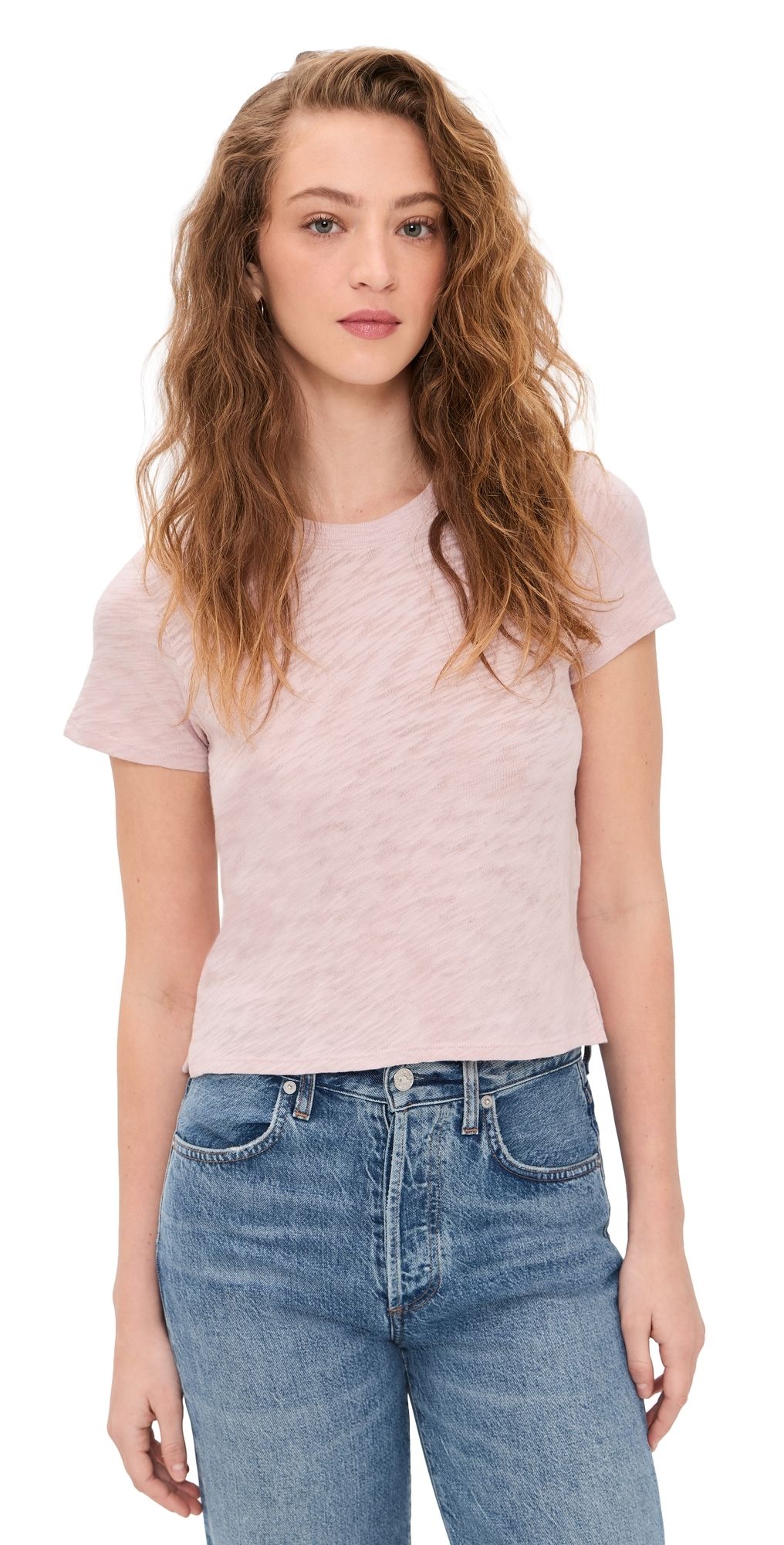 ATM Anthony Thomas Melillo Classic Baby Tee Faded Rose XL