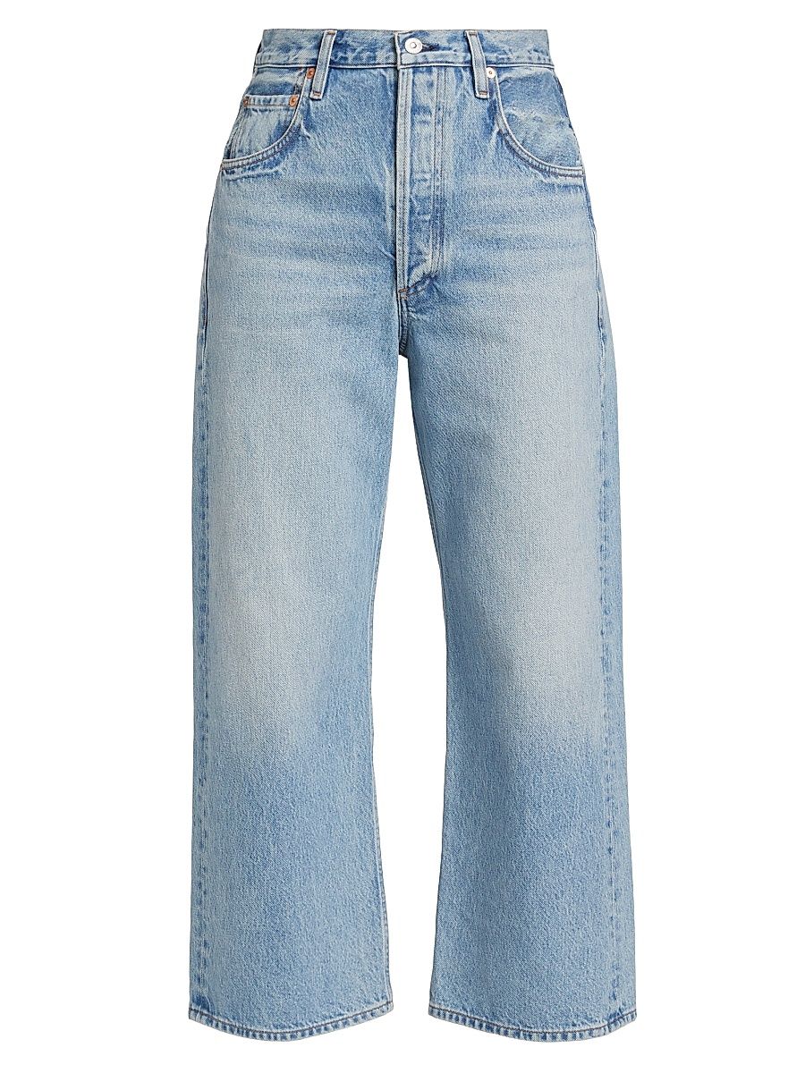 Women's Vintage Gaucho High-Rise Wide-Leg Jeans - Misty - Size 31
